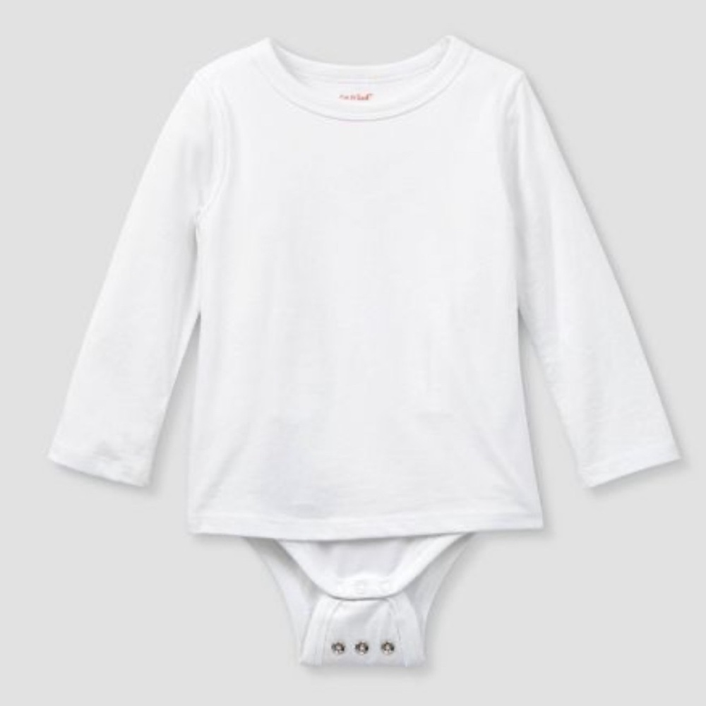Toddler Kids' Adaptive Long Sleeve Bodysuit with Abdominal Access - Cat & Jack